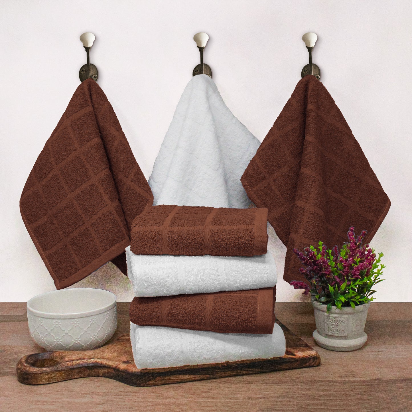 Brown Arches Kitchen Towel