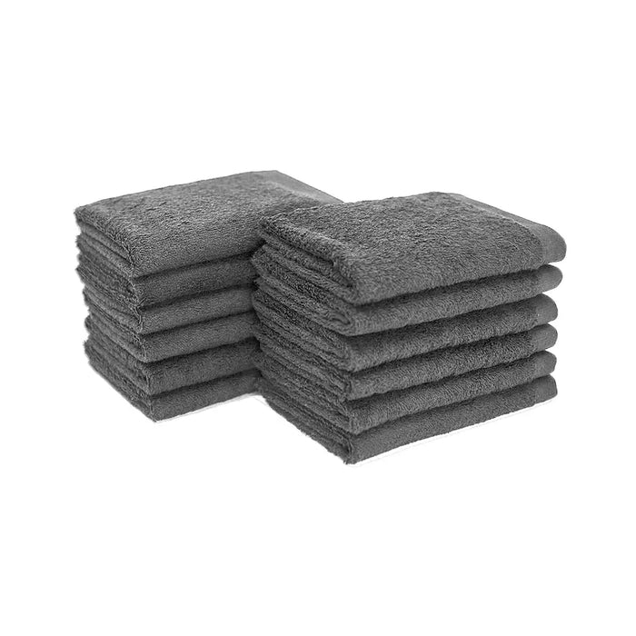 Grey — 13"x13" BleachSafe® Washcloths 12-pack