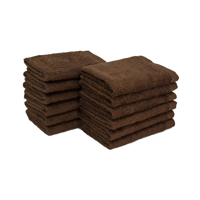 Brown — 13"x13" BleachSafe® Washcloths 12-pack